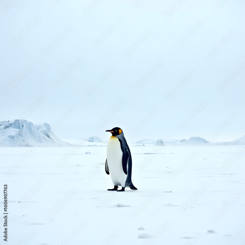 Fototapeta premium emperor penguin in Antarctica,Antarctica Penguin Pictures - Cold Weather Wildlife Stock Images.png