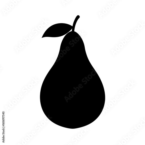 pear on white background