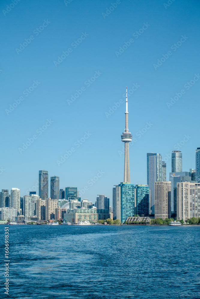 Obraz premium Panoramic shot of Toronto city skyline, Ontario, Canada