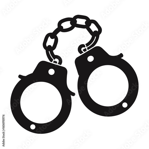 handcuffs isolated on white