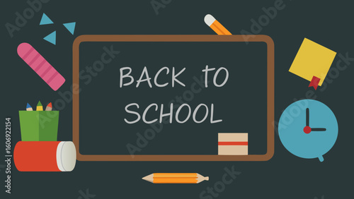 chalkboard back to school classroom education learning