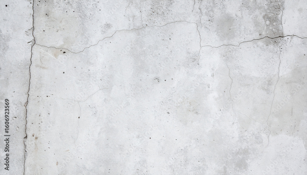 Obraz premium rough concrete wall texture with small cracks and stains, neutral gray tone
