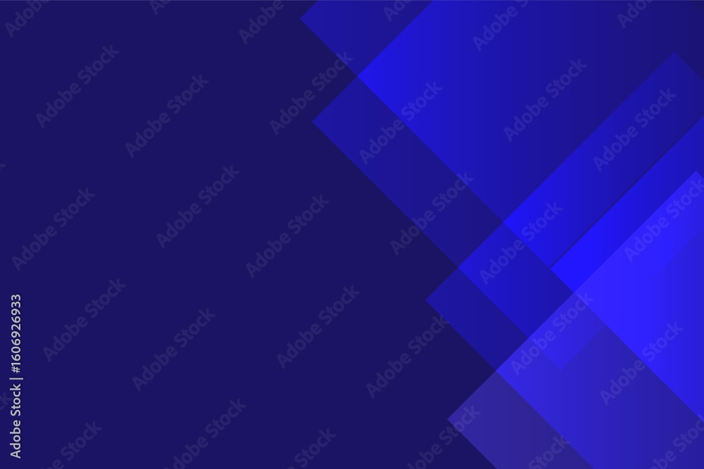 Fototapeta premium Modern abstract background with layered blue geometric shapes and gradient tones, Ideal for digital, tech or business design