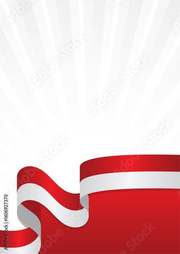 Elegant Red and White Background for Indonesian Independence Day