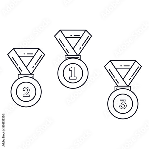 gold silver and bronze medals