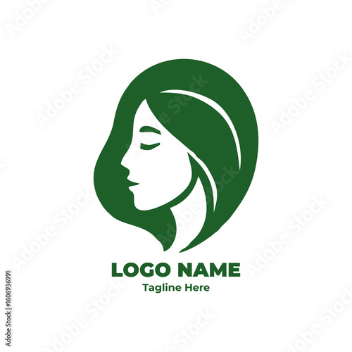 Elegant Organic Branding Solution: Customizable Vector Logo Template for Natural Beauty and Holistic Wellness Businesses.
