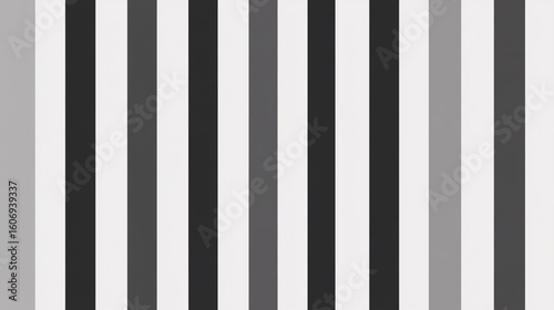 Monochromatic Vertical Bands Graphic Arrangement, Abstract Striped Design