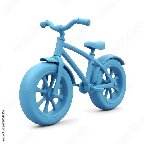 Bike with Sidecar – Retro Blue Style