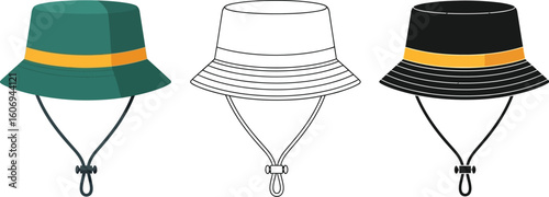 Bucket hat fashion headwear sun protection accessory summer style outdoor headgear design