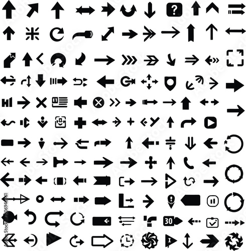 Extensive Vector Arrow and Navigation Icon Set