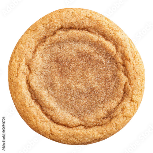 A snickerdoodle cookies isolated on transparent background