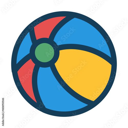 vector illustration of ball children toy