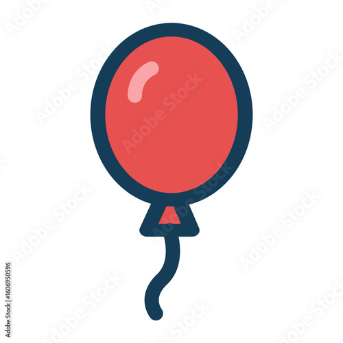 Balloon icon children play and toy