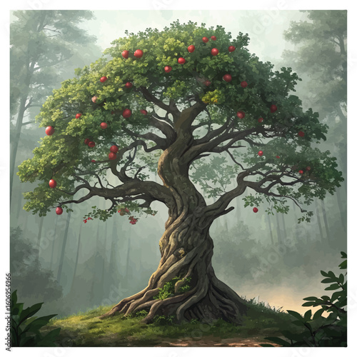 vector illustration of a tree