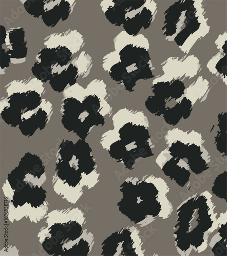 Leopard skin pattern, animal leathern seamless design