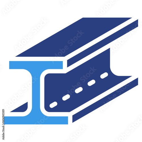 Steel Beam  Icon Element For Design