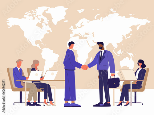 business people around the world