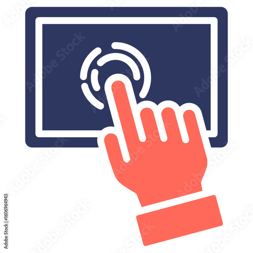 Touchscreen glyph color icon