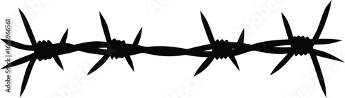 barbed wire   black silhouette vector,barbed wire  icon illustration