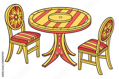 table and chairs