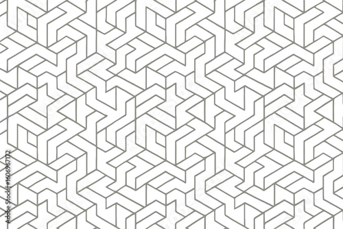 Intricate geometric maze pattern with a subtle textured overlay