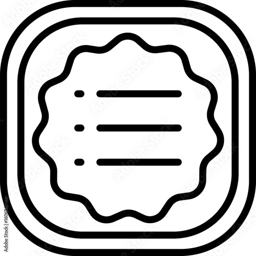 Menu Selection line icon