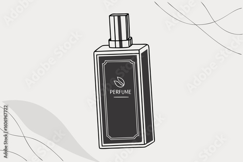 vector illustration of perfume bottle