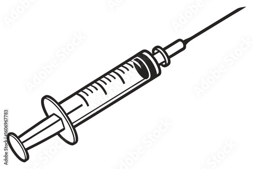 syringe isolated on white