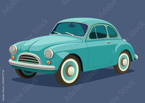 vintage car vector