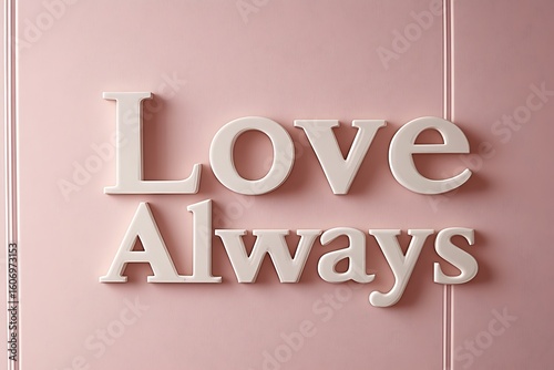  Love Always written in timeless script over a gentle background.