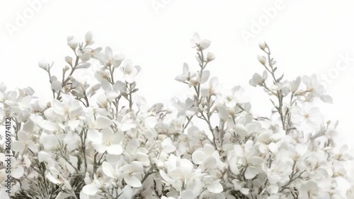 A bouquet of white flowers arranged in a vase, suitable for various occasions and decorations