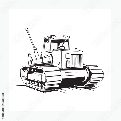 tractor vector illustration