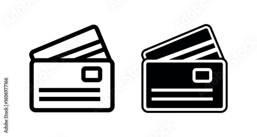Credit card icon. credit card symbol. debit card png and vector illustration on transparent background