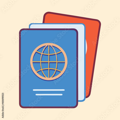 Stack of passports representing international travel and identity documents for vacations