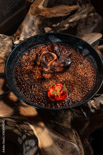Food being served in luxurious ancient background