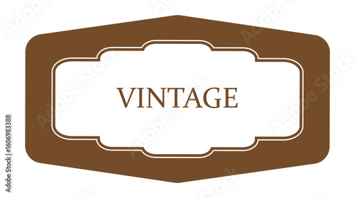 Vintage frames set isolated on white background. Decorative frame. Simple vintage style frame. Vector 