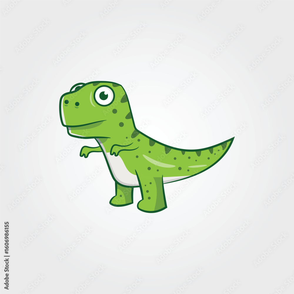 Fototapeta premium cute T Rex, dinosaur cartoon character