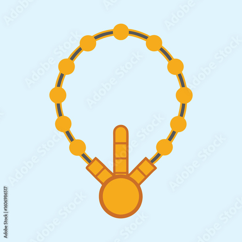 vector illustration of watch chains