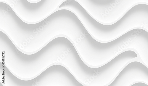 White Layered Wave Pattern