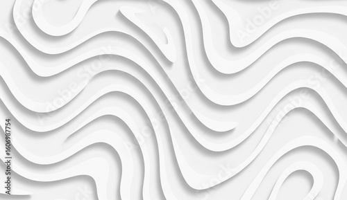 Abstract White Wavy Background