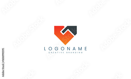 Minimalist M Logo for Branding and Identity.