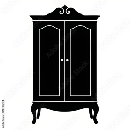 Wardrobe illustration vector silhouette