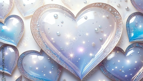 ガラスのハートに灯るイルミネーション
