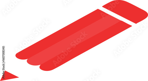 Free Download Simple Red Pencil Icon - GFXLoad