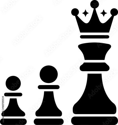 Crowned Chess Pawn Icon – Symbol of Power and Transformation
