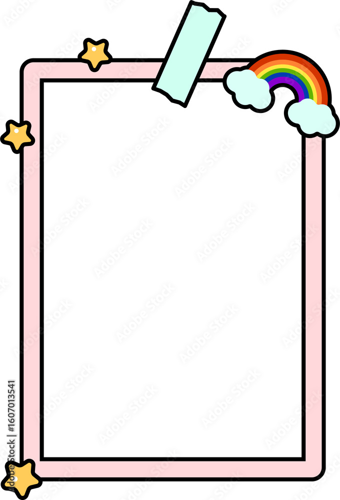 Obraz premium Cute Polaroid Photo Frame