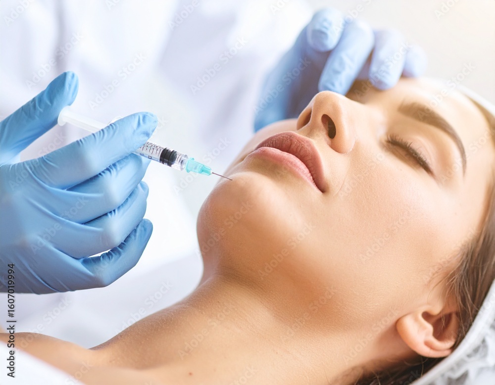 Naklejka premium Anti-Aging Injectable Treatment Session