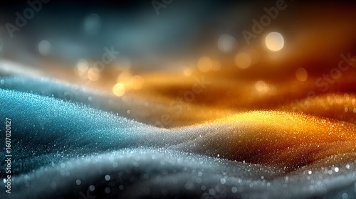 Blurred colorful gradient background with warm orange and cool blue tones, ideal for abstract design or presentation backdrop --chaos 100 