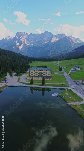 Lake Misurina in the Dolomites, One of the Most Beautiful Lakes in Italy