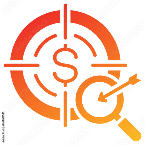 Niche Glyph Gradient Icon